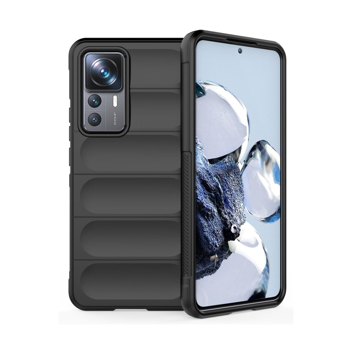 Mi 12T Pro Kılıf Optimum Silikon - Siyah