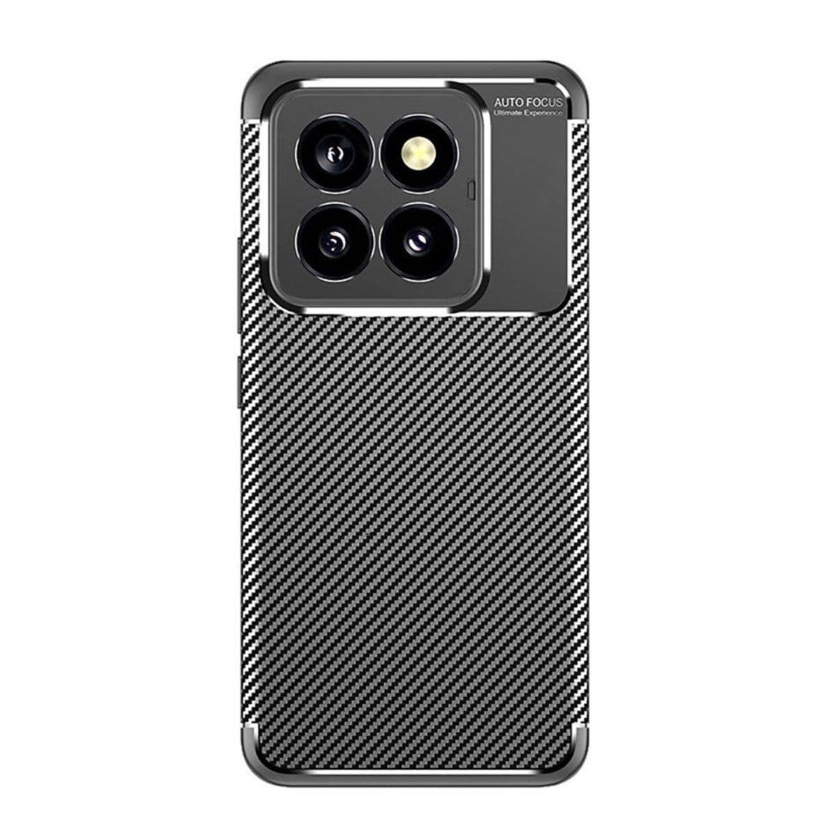 Mi 14T Pro Kılıf Auto Focus Karbon Kapak - Siyah