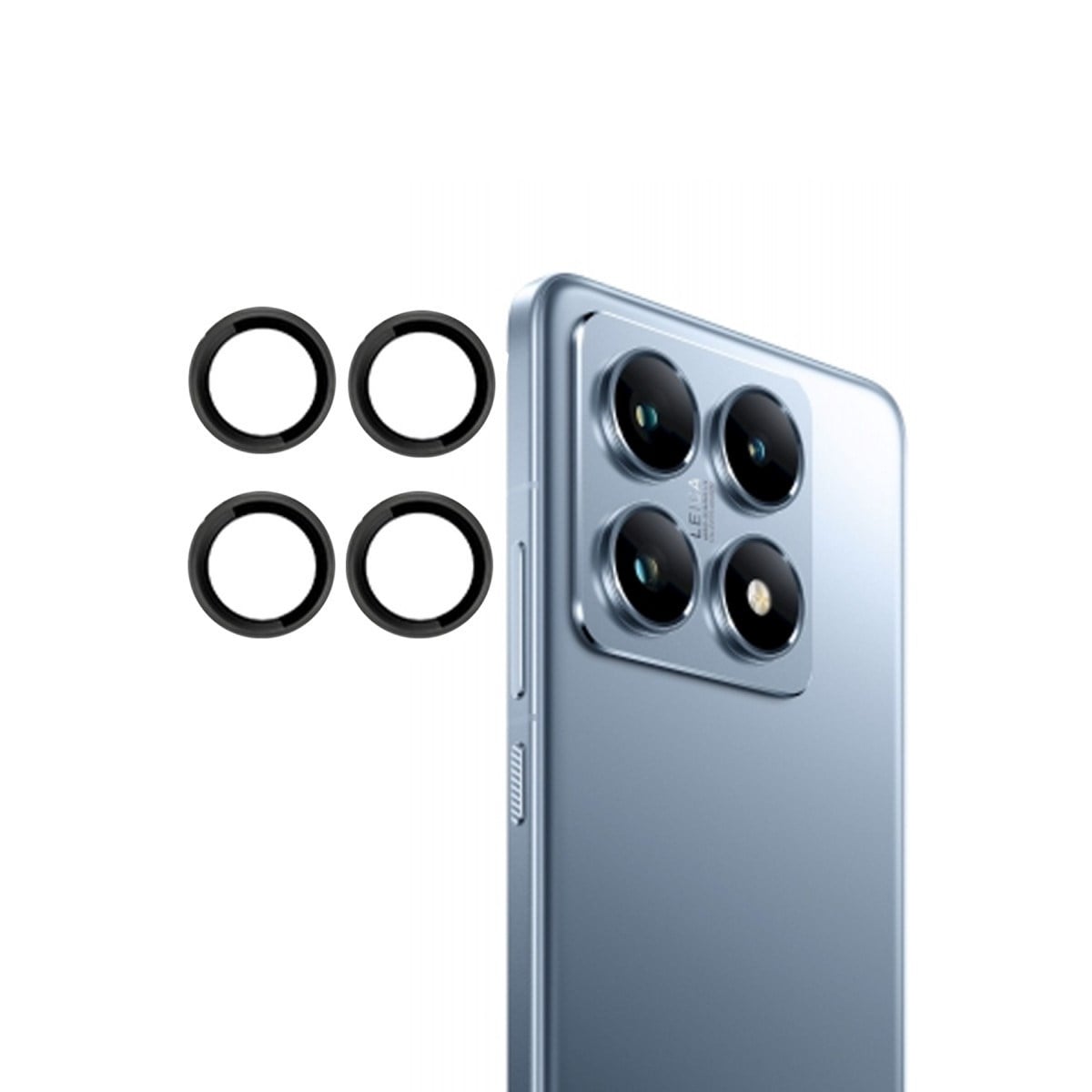 Mi 14T Pro PVD Metal Kamera Lens - Siyah