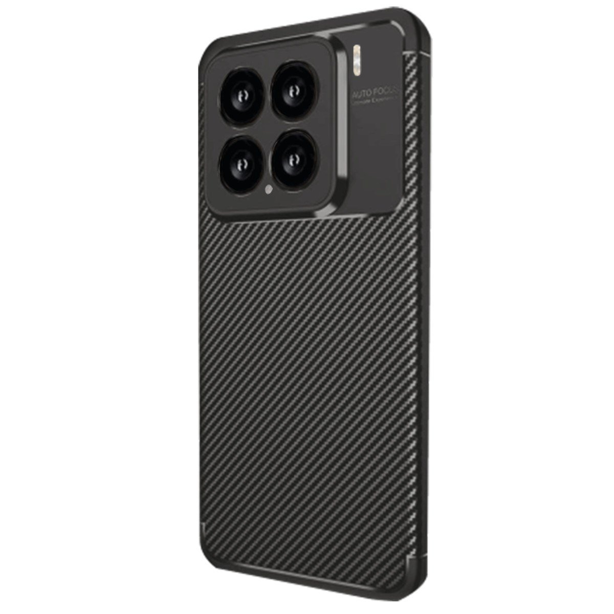 Mi 15 Kılıf Auto Focus Karbon Kapak - Siyah