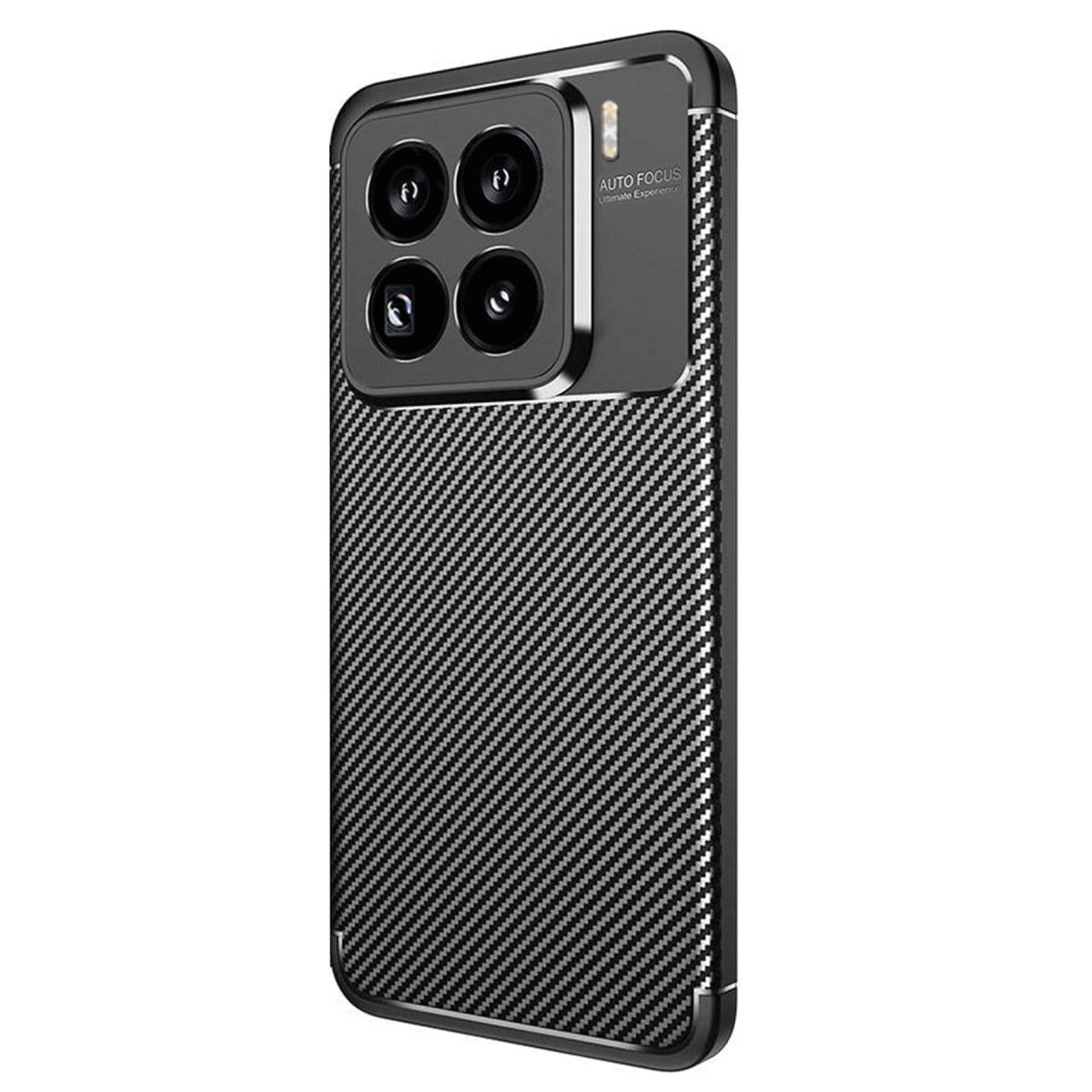 Mi 15 Pro Kılıf Auto Focus Karbon Kapak - Siyah
