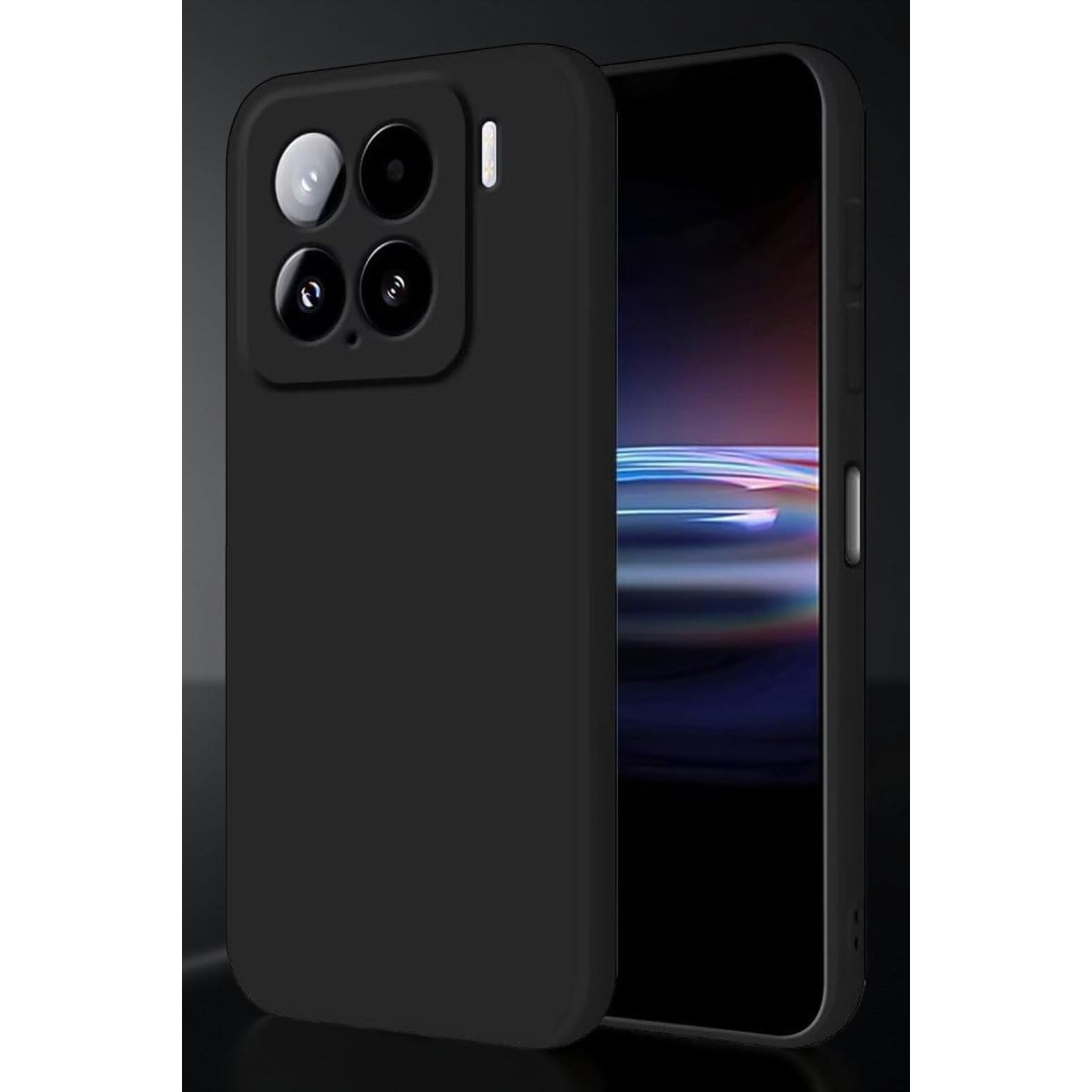 Mi 15 Pro Kılıf Nano içi Kadife Silikon - Siyah