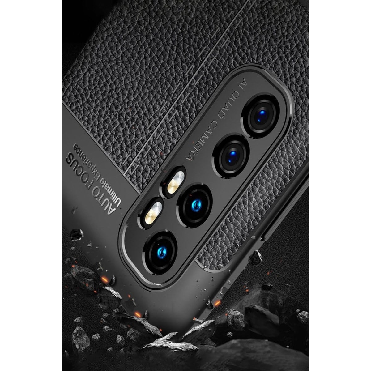 Mi Note 10 Lite Kılıf Auto Focus Kapak - Kırmızı
