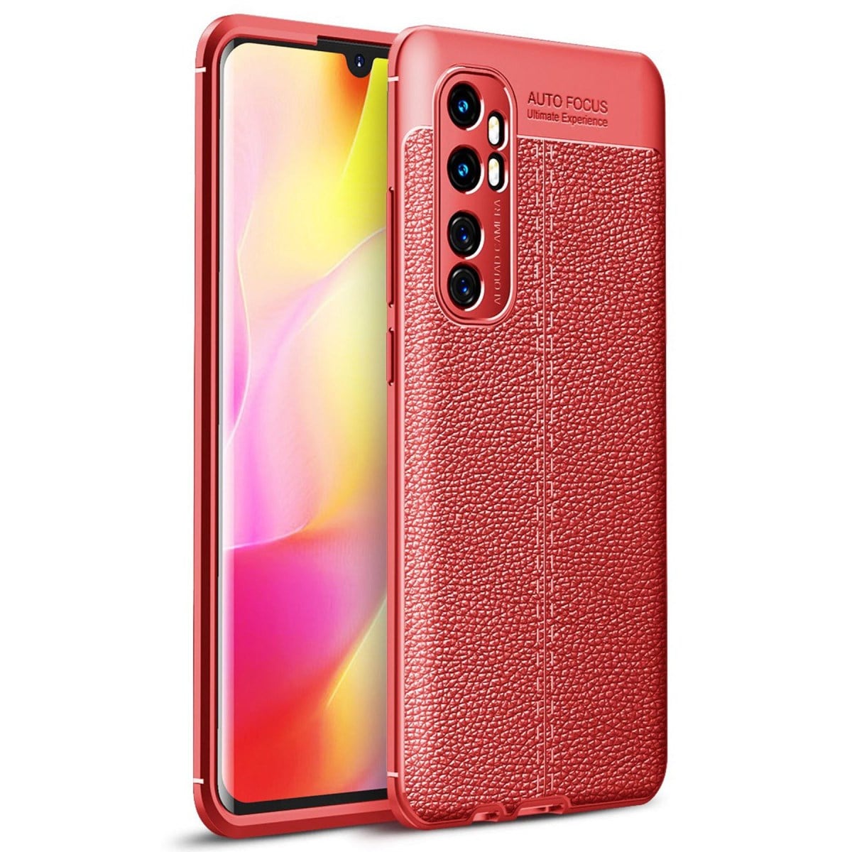 Mi Note 10 Lite Kılıf Auto Focus Kapak - Kırmızı