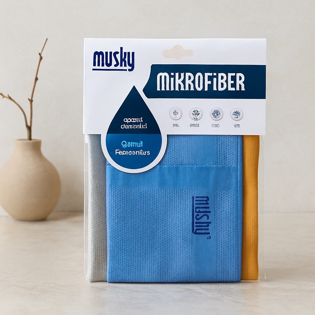 Mikrofiber Temizlik Bezi 3lü (40x60 cm) - Deterjansız