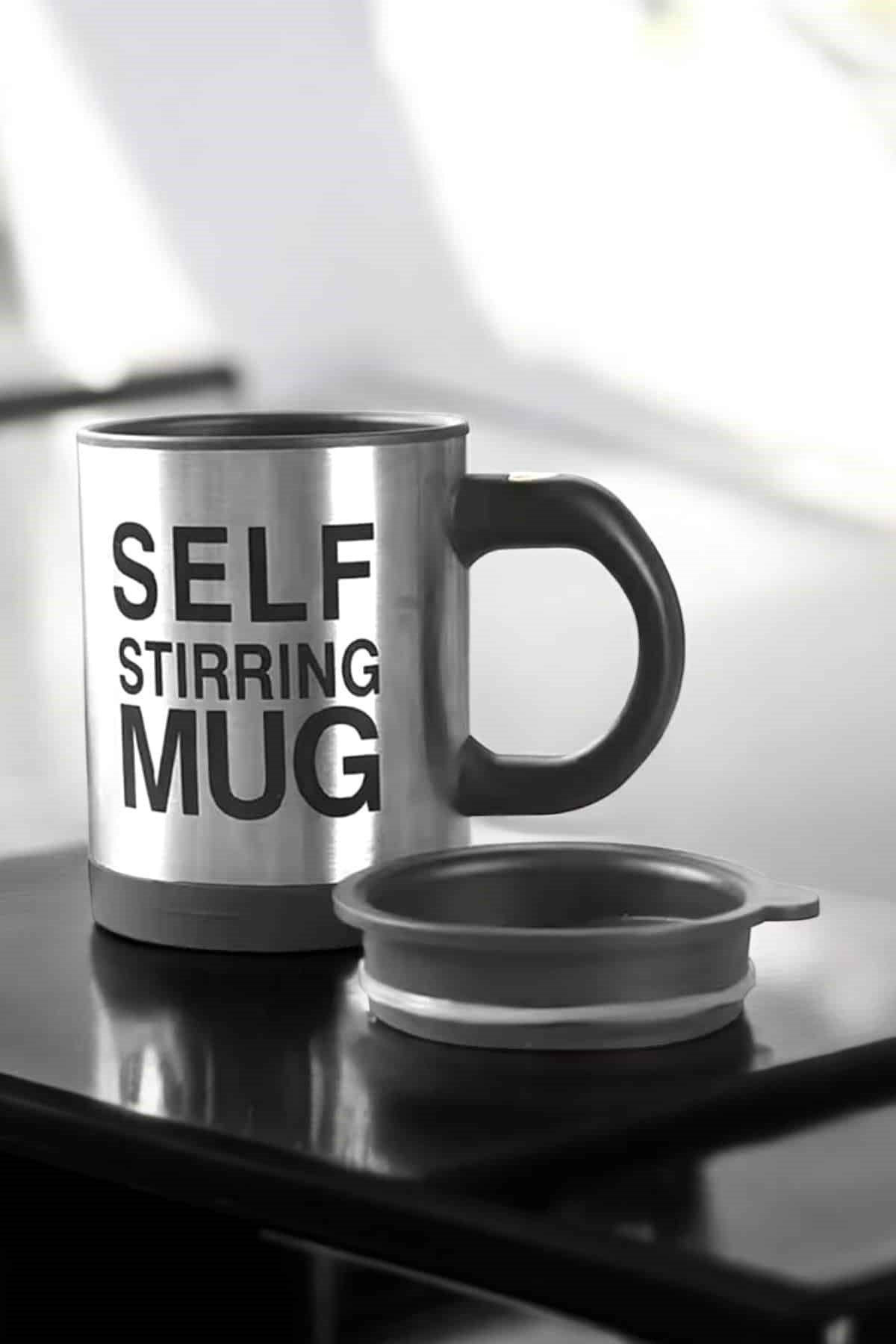 Mikser Kupa Yazılı Mug Bardak Karıştırma Özelliği
