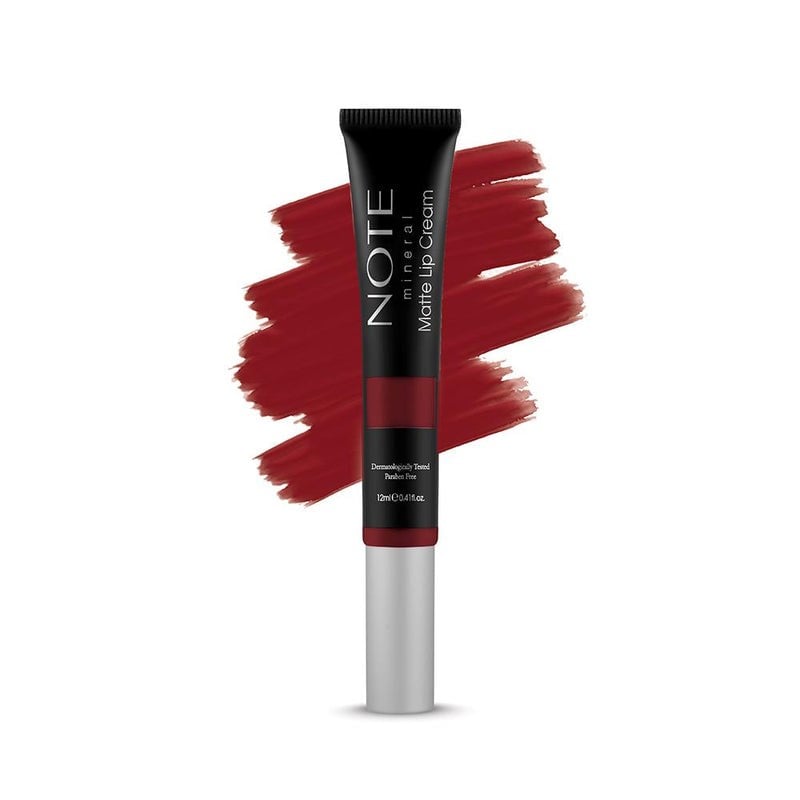 Mineral Matte Lip Cream 08 Queen of Night Yarı Mat Bitişli Likit Ruj - Mor