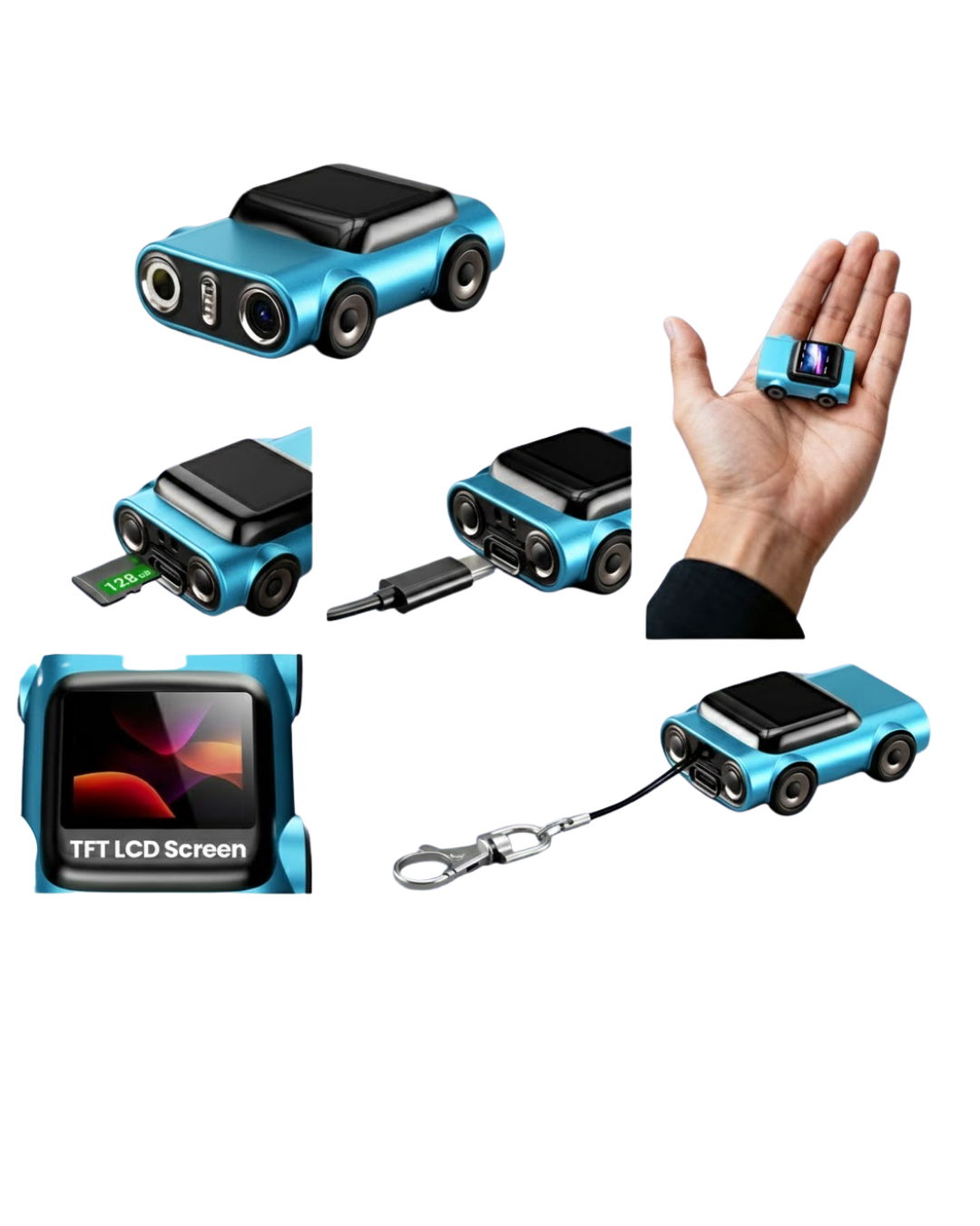Mini Araç İçi Kamera Sürekli Kayıt Geniş Açılı Yeni Nesil