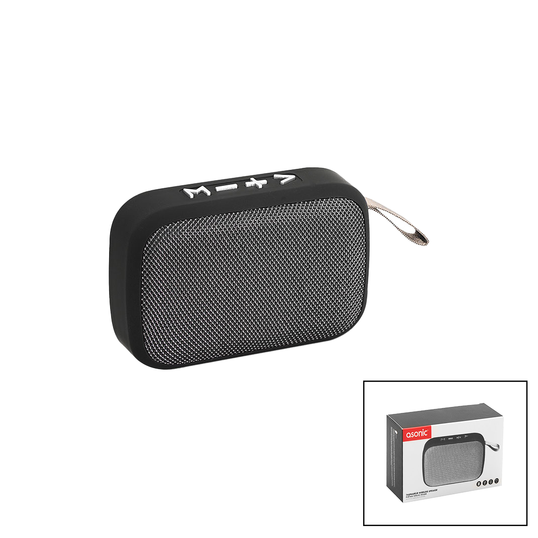 Mini Bluetooth Taşınabilir Hoparlör - USB Şarjlı 3W 300mAh, Mikrofon & SD Kart