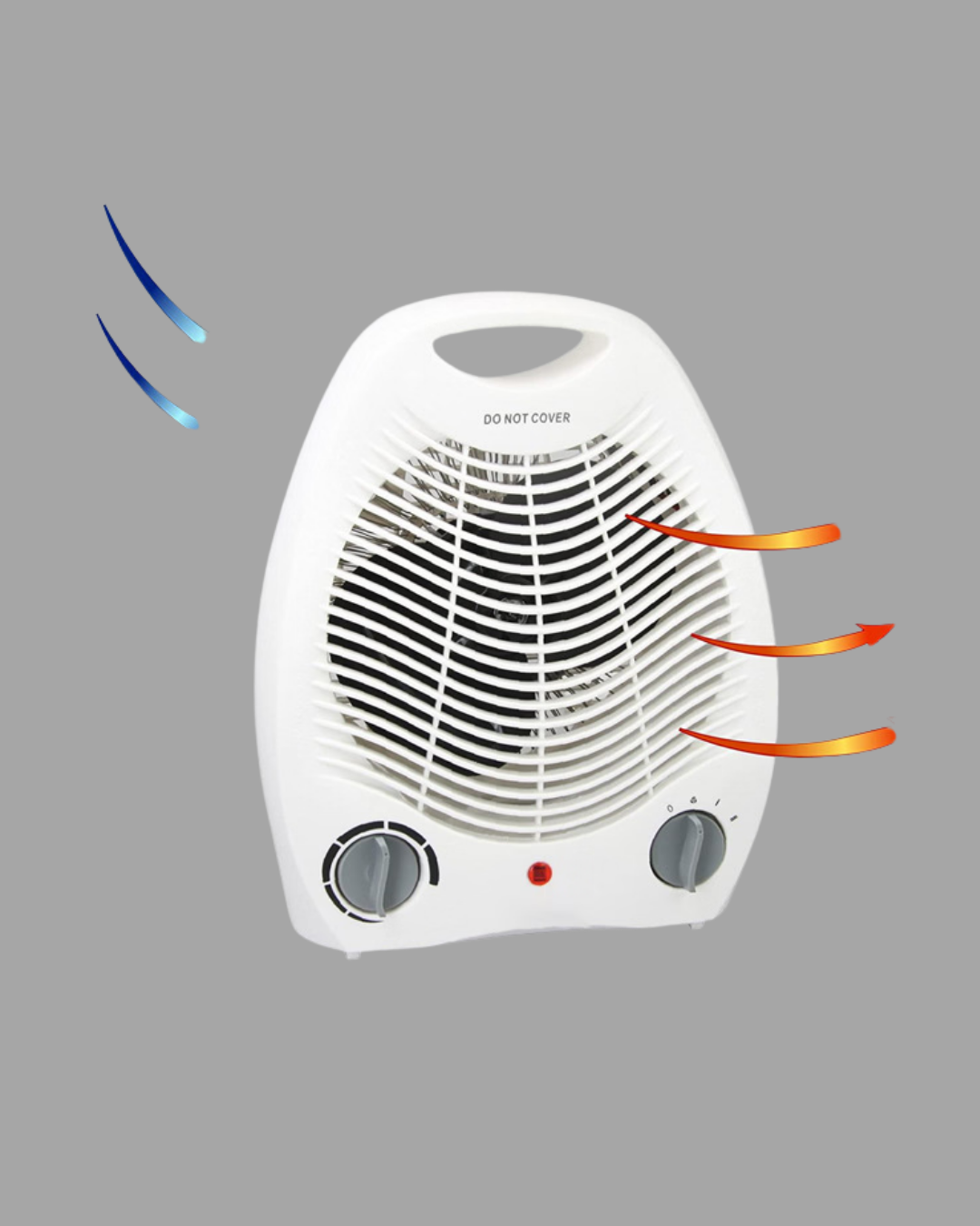 Mini Elektrikli Isıtıcı 2000W – Termostatlı Fanlı Isıtma, Taşınabilir Tasarım