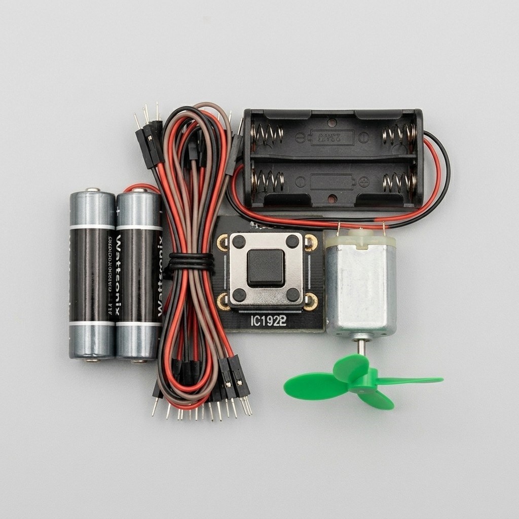 Mini Motor Deney Seti DC Motor Pervaneli Elektrik