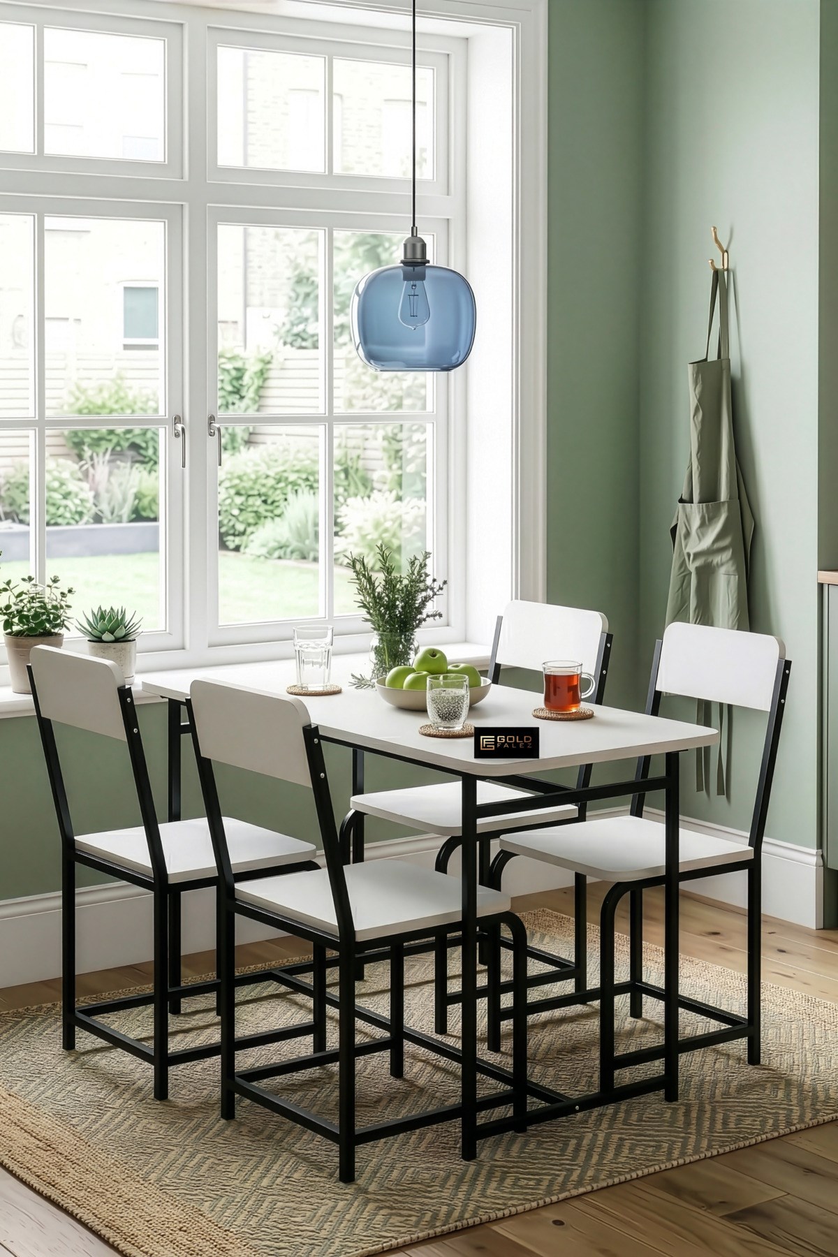 Minör Mutfak Masası Takımı Suntalam Beyaz 120x52