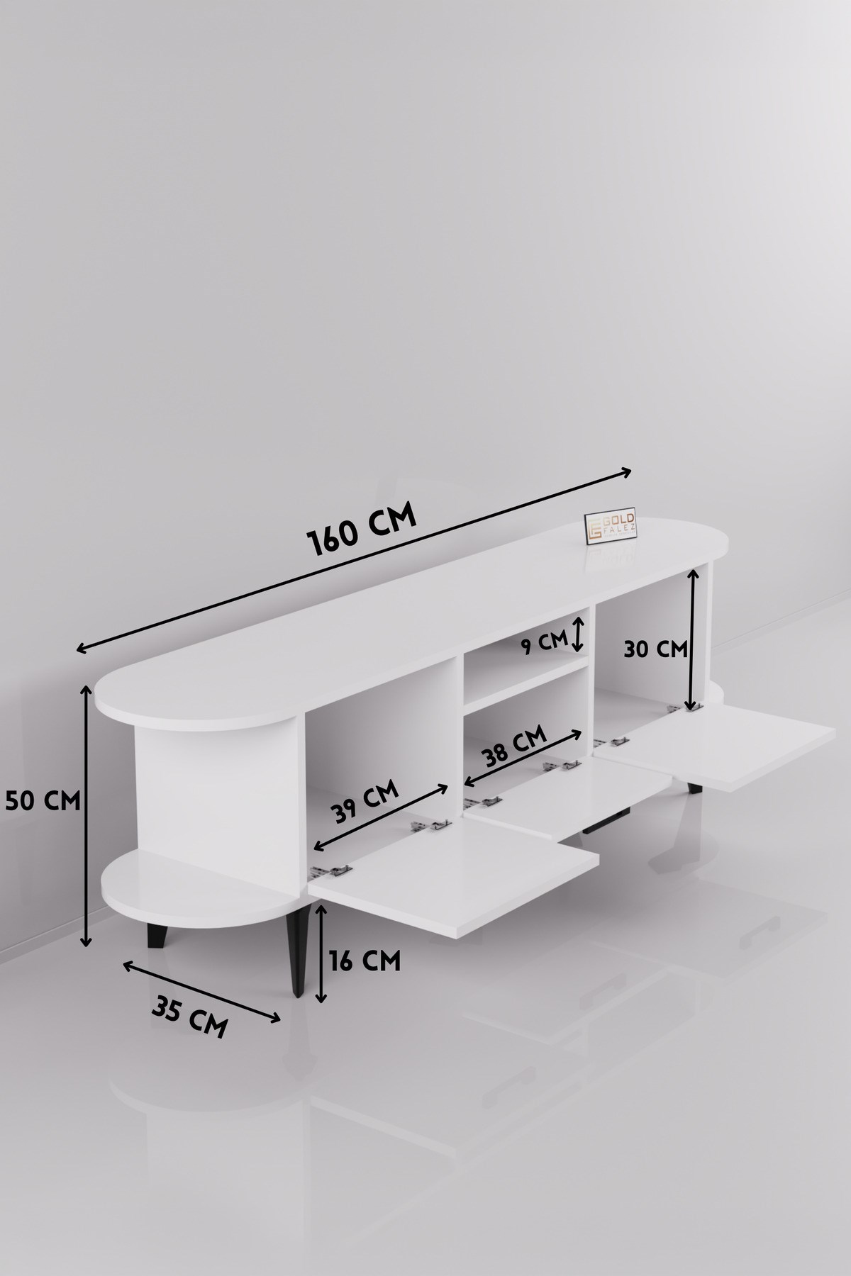 Mira TV Sehpası Suntalam Mavi 160x35