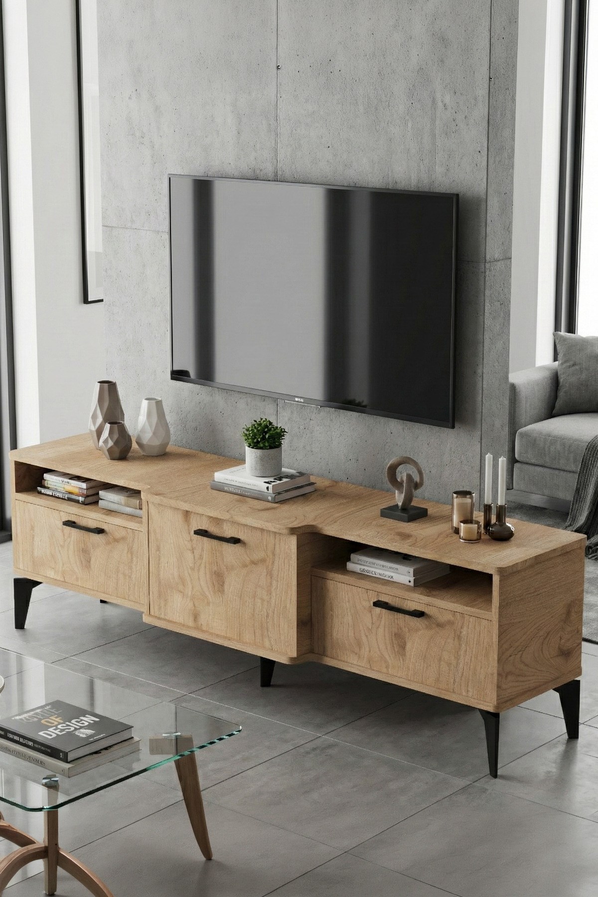 Mistral TV Sehpası Suntalam Bej 160x40 cm