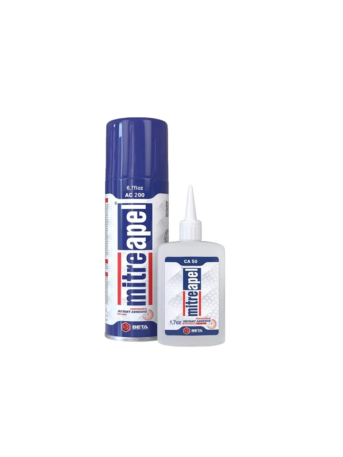 MİTREAPEL Hızlı Yapıştırıcı Kit AC200 200ml+ CA50 50gr