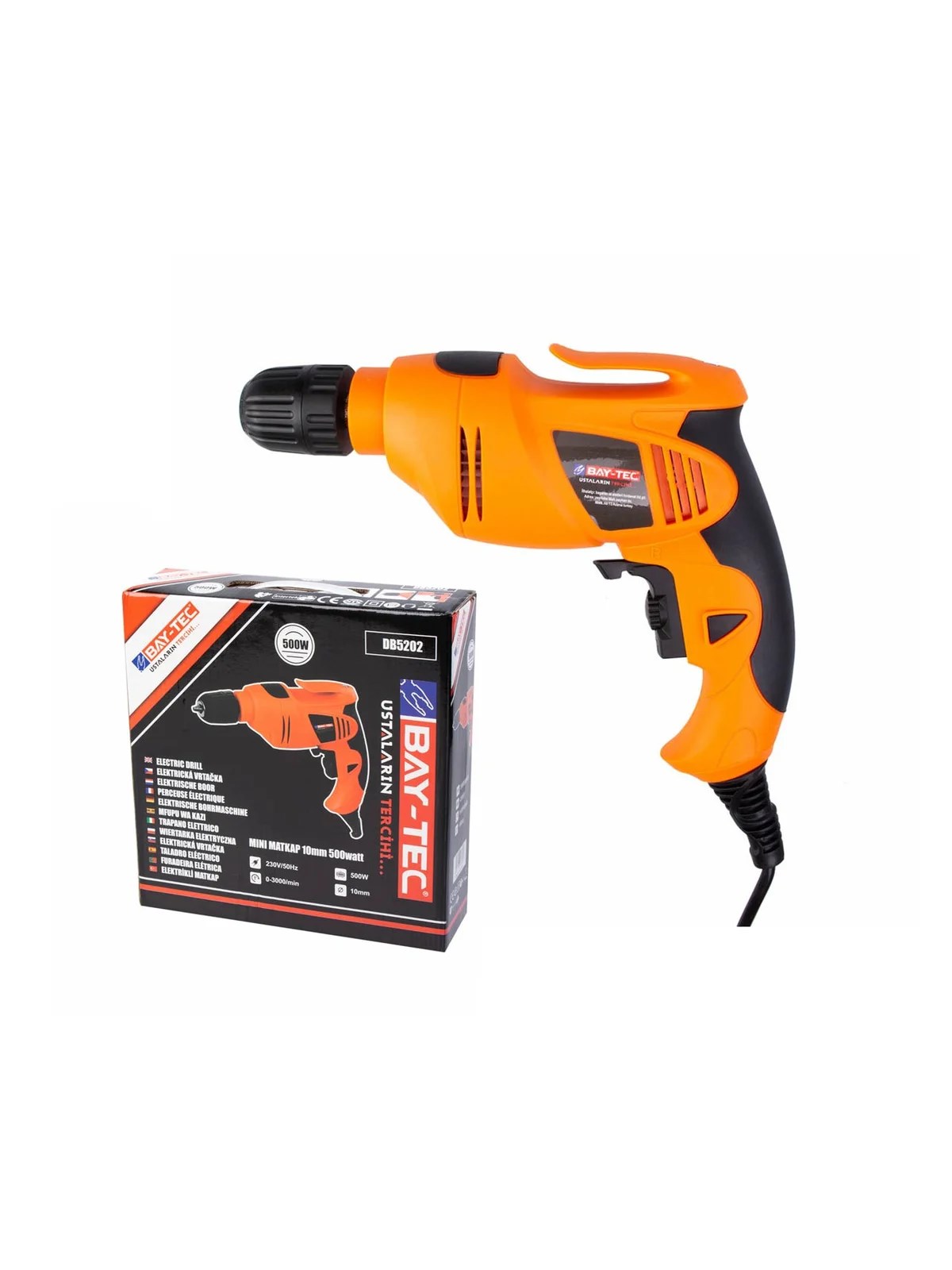 MK0010 ELEKTRİKLİ DARBESİZ MATKAP 10MM 500W
