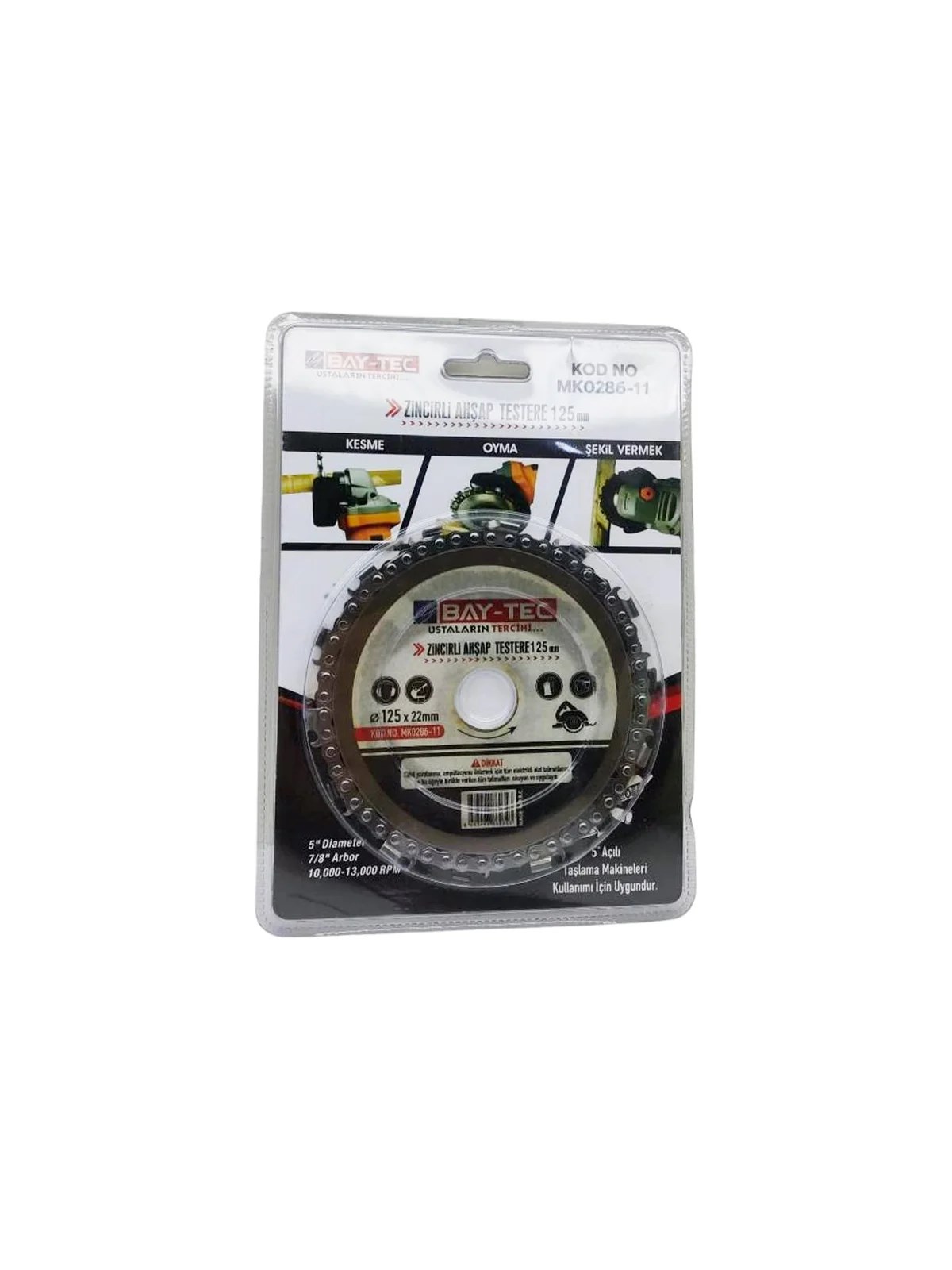 MK0286-11 Zincirli Ahşap Testere 125 mm