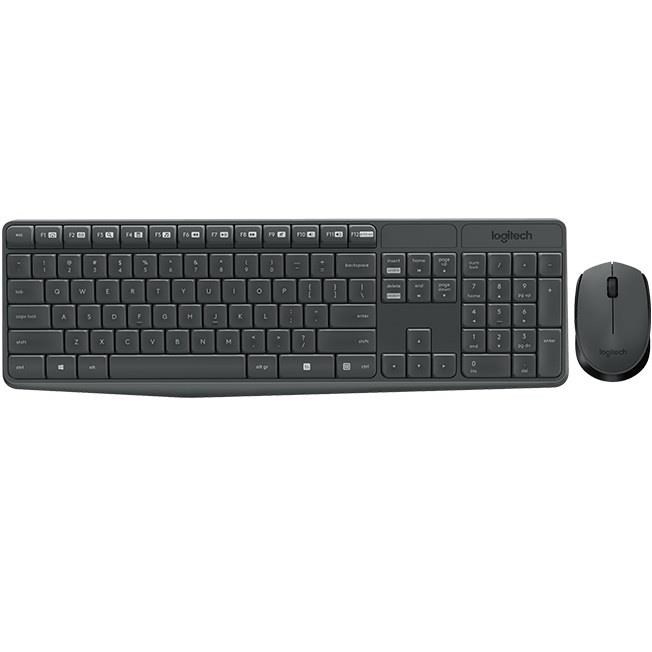 MK235 Q TR KABLOSUZ KLAVYE MOUSE SET GRİ 920-007925
