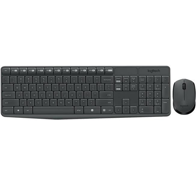 MK235 Q TR KABLOSUZ KLAVYE MOUSE SET GRİ 920-007925