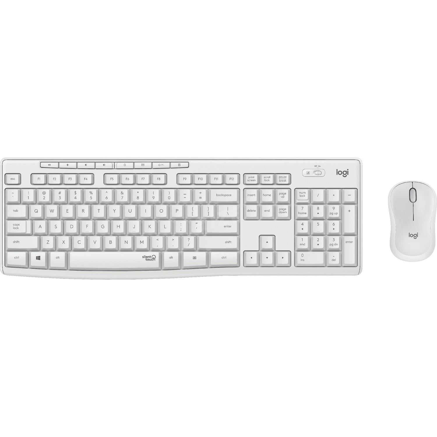 MK295 Q TR SESSİZ KABLOSUZ KLAVYE MOUSE SET BEYAZ 920-010089