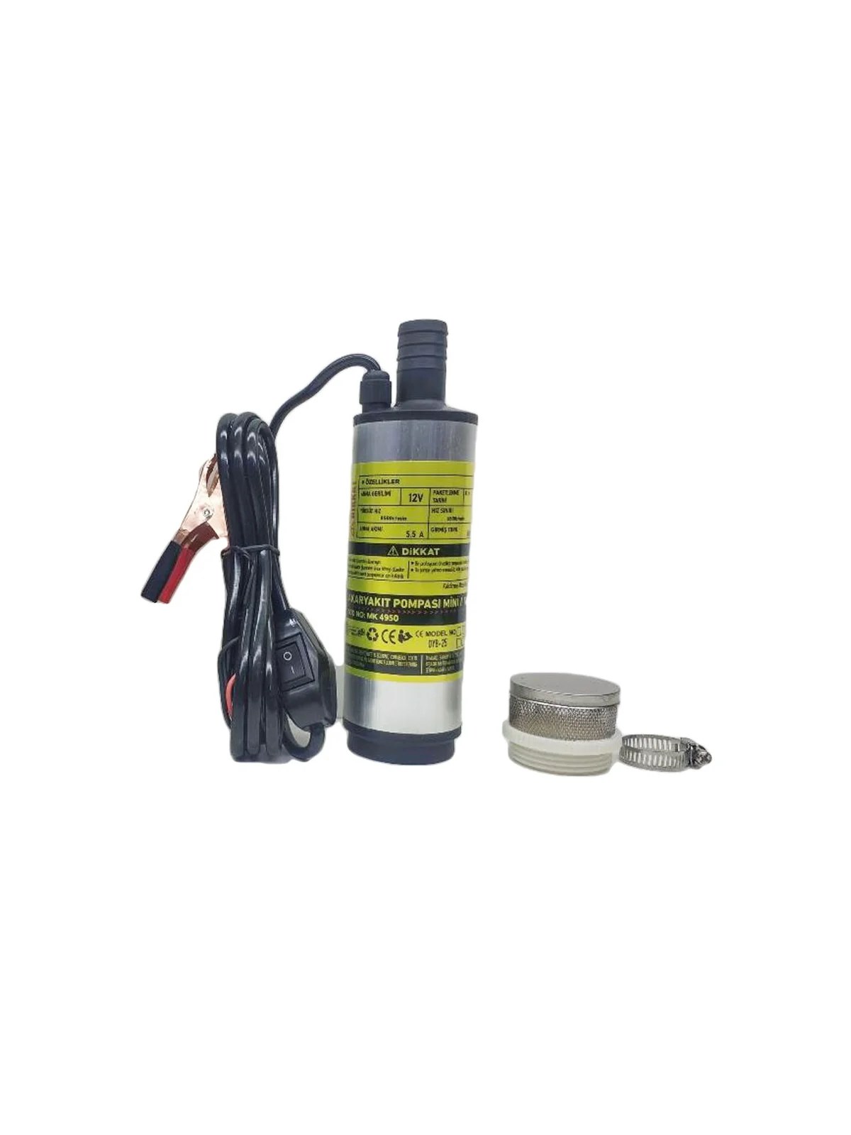 MK4950 12V 51 mm Akaryakıt Mazot Pompası Mini