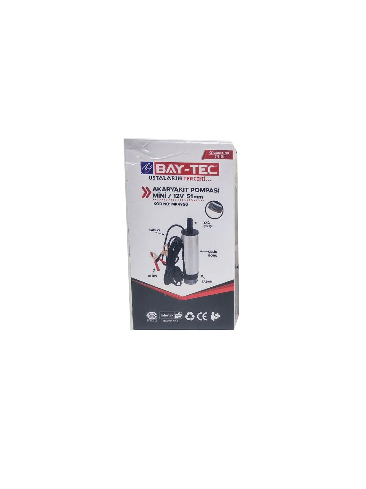 MK4950 12V 51 mm Akaryakıt Mazot Pompası Mini