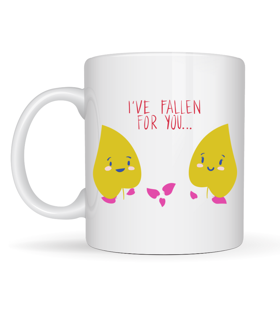 Model 29 – I’ve Fallen For You Yazılı Sevimli Aşk Temalı Porselen Kupa