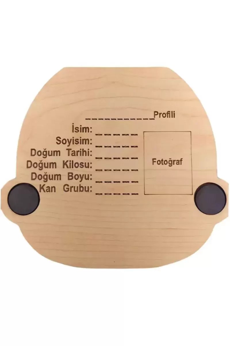 Montessori Eğitici Ince Motor Zeka Geliştirici ve Bebek Yüzlü Diş Albümü Ahşap
