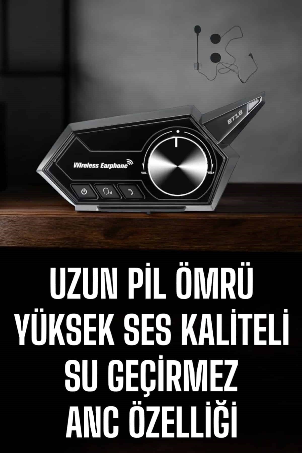 Motorcu Kulaklığı Kask Kulaklığı ANC Özelliği Sesli Görüşme Özelliği