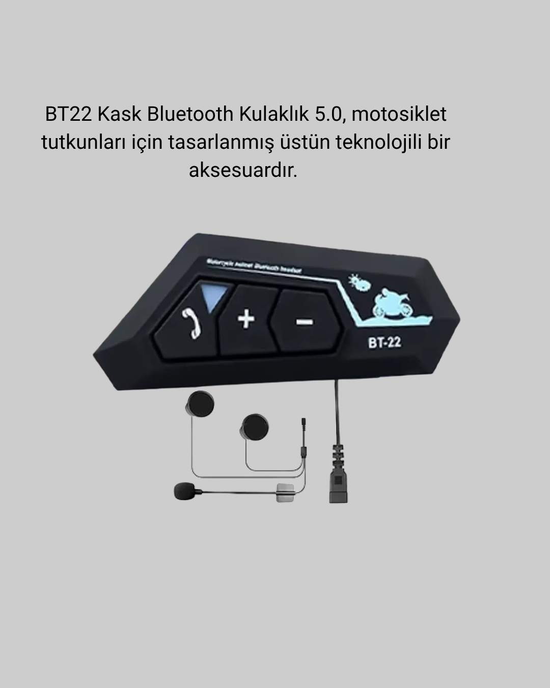 Motosiklet Kask Kulaklığı Bluetooth 5.0 Gürültü Önleme ve Hızlı Bağlantı Yeni Nesil
