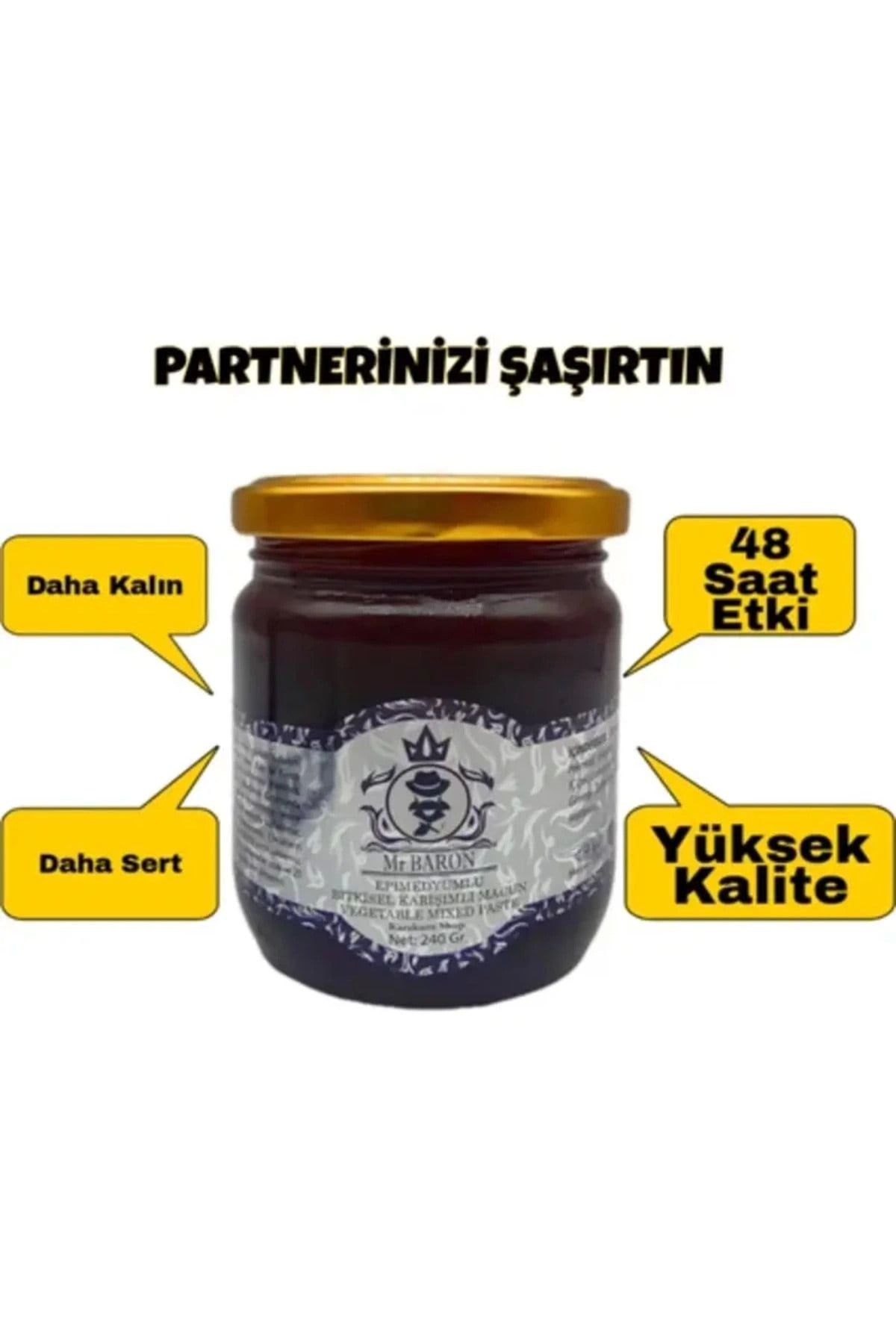 Mr Baron Erkeklere Özel Doğal Macun 240 gr X 3 Adet