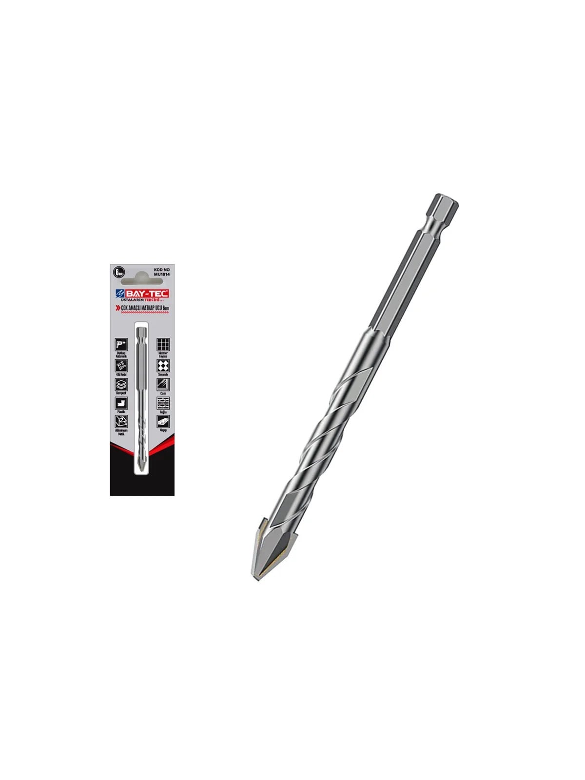 MU1815 7mm Çok Amaçlı Elmas Matkap Ucu