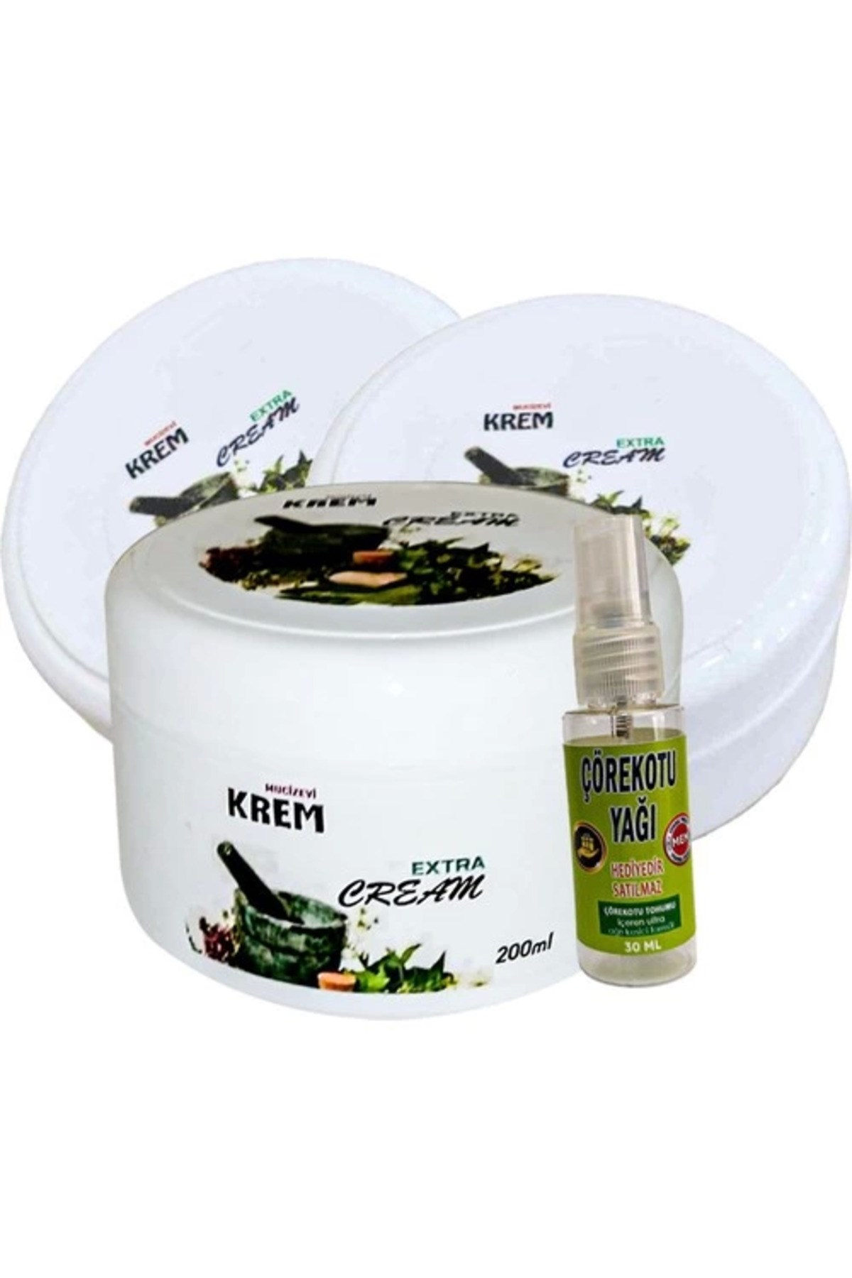 Mucizevi Krem 3Adet Bölgesel Bakım Relax Kremi 125 ml + Yanında Hediye 30 ml Çörek Otu Yağı
