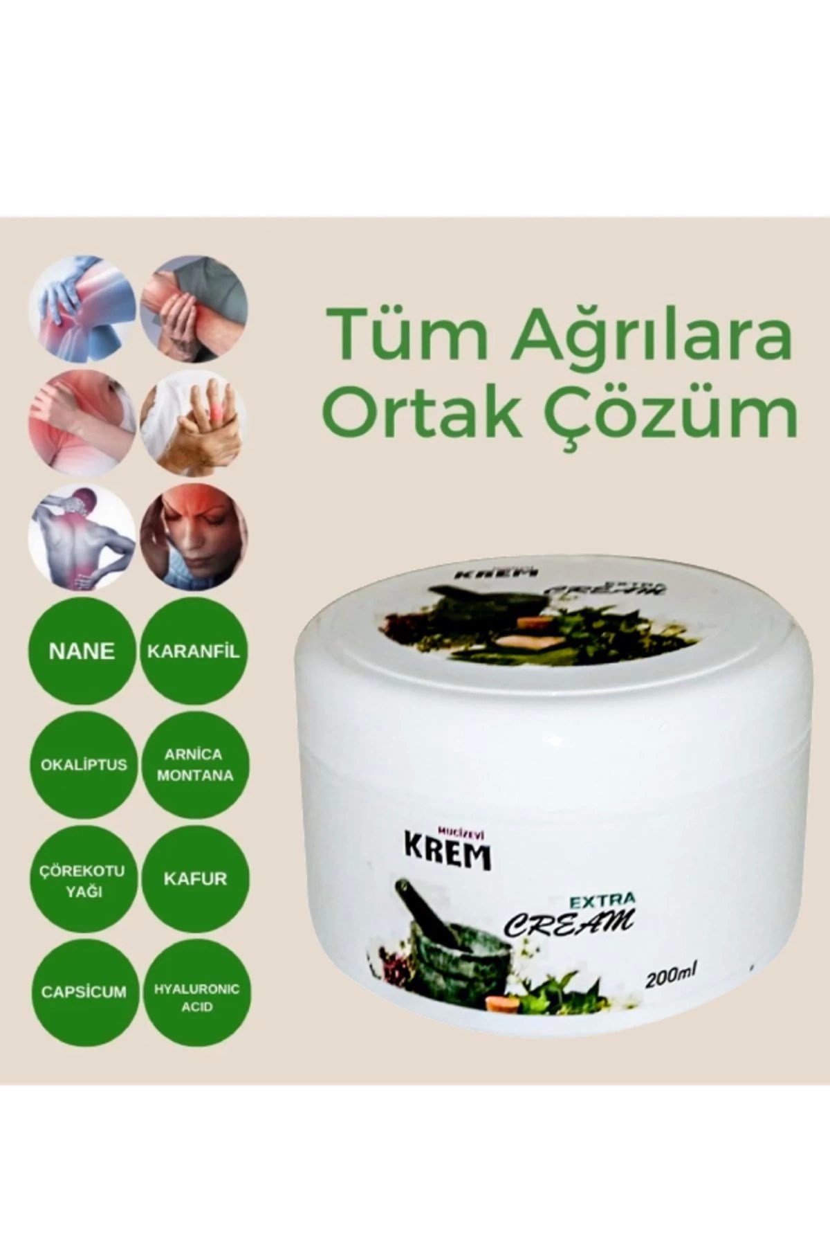 Mucizevi Krem Etkili Rahatlatıcı Bakım Kremi 200 ml x 3 adet