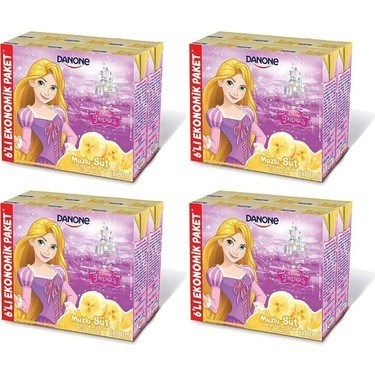 Muzlu UHT Süt 180 ml x 6 Adet Eğlenceli Karakter Seçimi