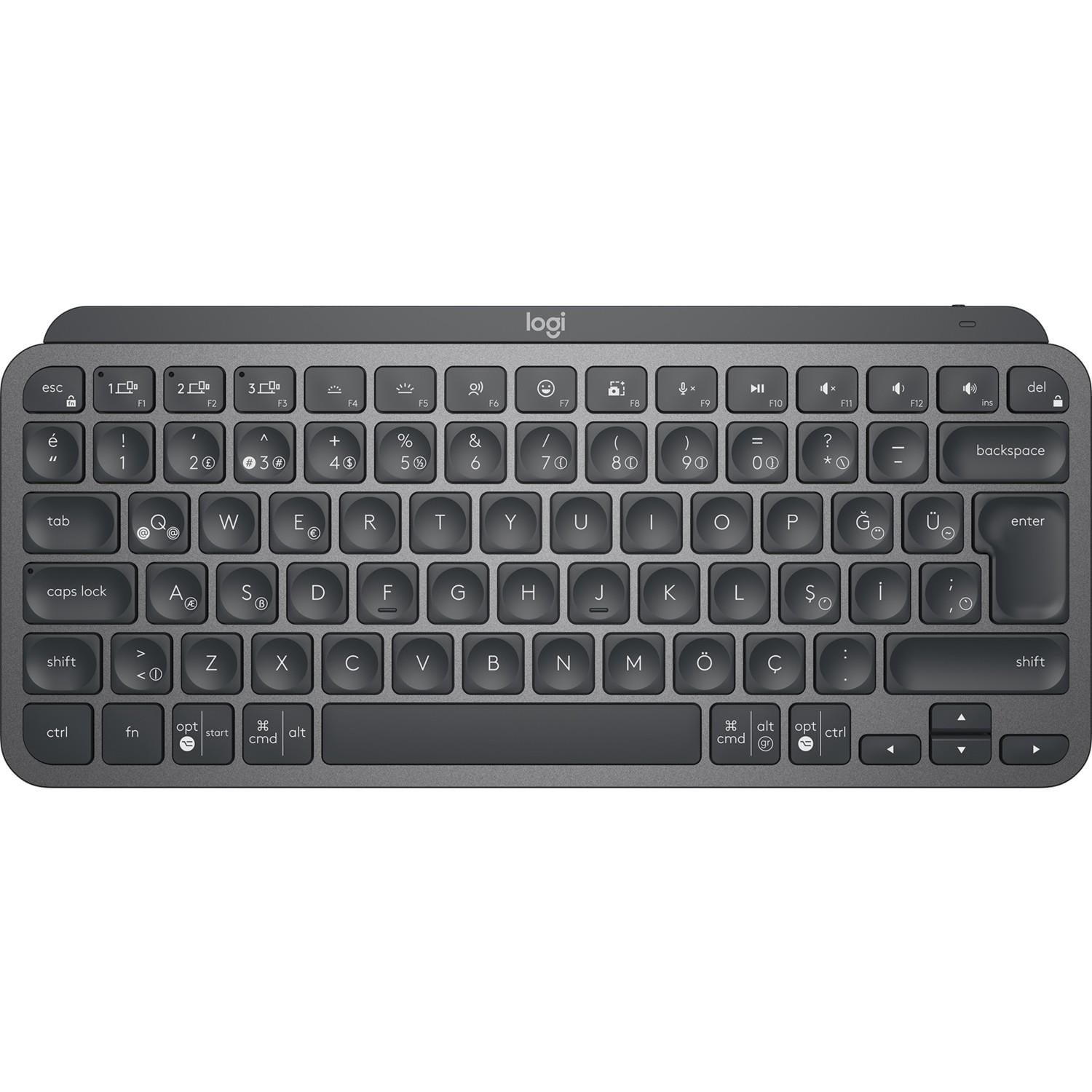 MX KEYS MINI MINIMALIST KABLOSUZ BLUETOOTH AYDINLATMALI Q TR KLAVYE SİYAH 920-010504