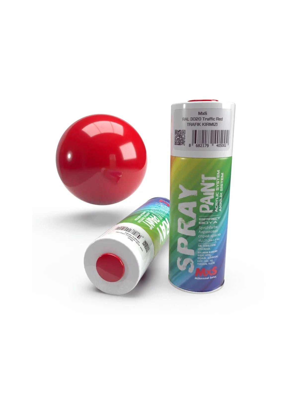 MXS 3020 Trafik Kırmızı Sprey Boya 400 ml