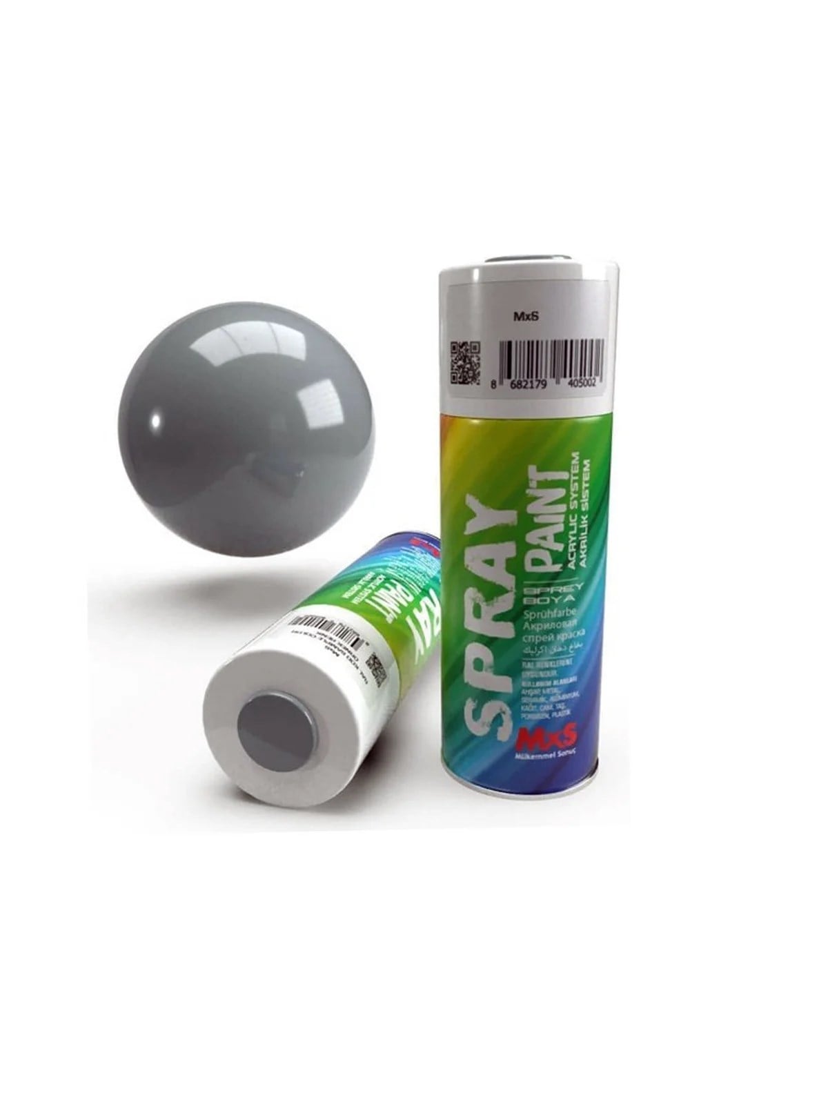 MXS 9006 Metalik Gri Sprey Boya 400 ml Beyaz Alüminyum
