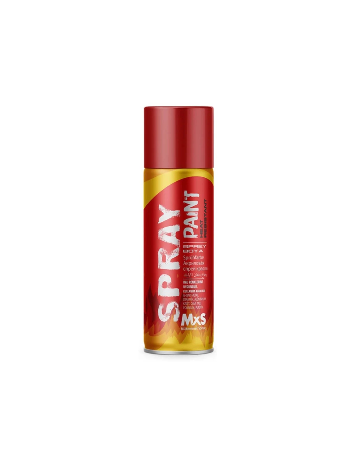 MXS Isıya Dayanıklı Sprey Boya Kırmızı Renk  400ml