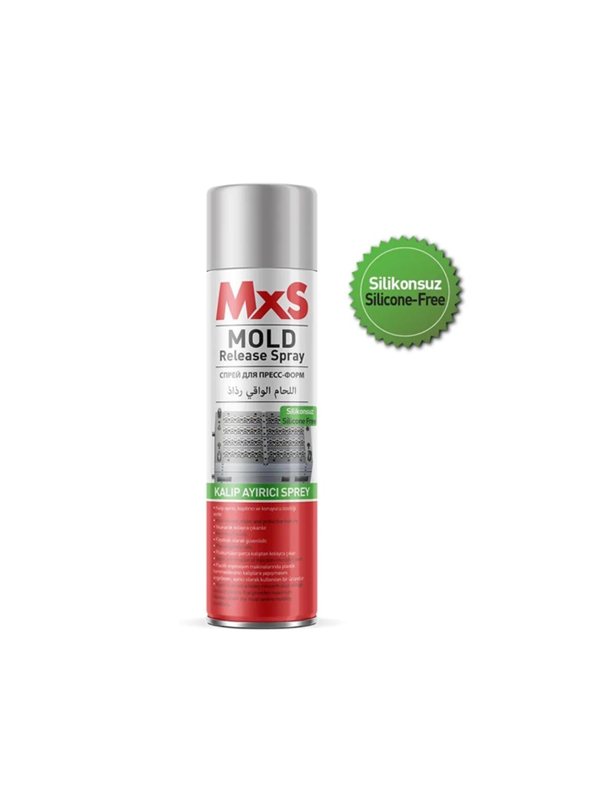 MXS Kalıp Ayırıcı Sprey Yanmaz Silikonsuz 400 ml