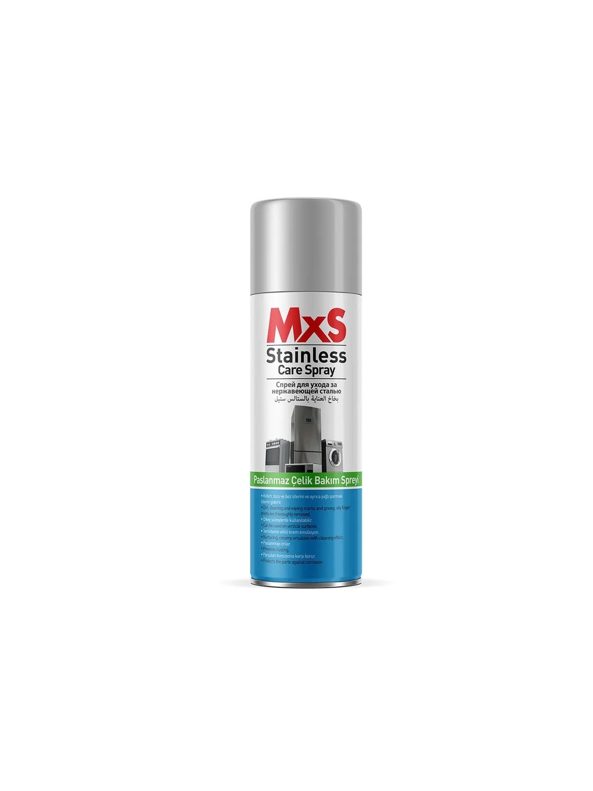 MXS Paslanmaz Çelik Bakım Spreyi 400 ml