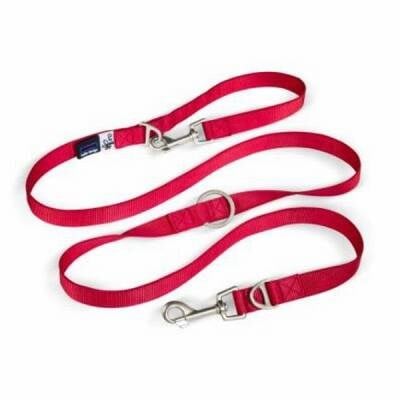 Naylon Ayarlanabilen Köpek Gezdirme Tasması Red Large