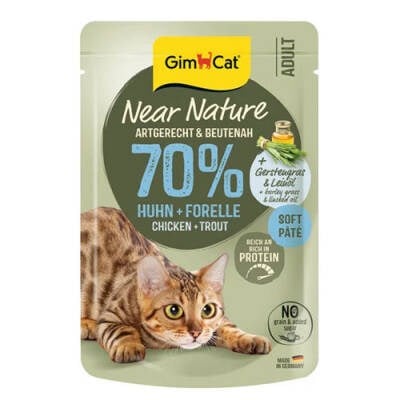 Near Nature Ezme Tavuklu ve Alabalıklı Pouch Yetişkin Kedi Konservesi 85 Gr