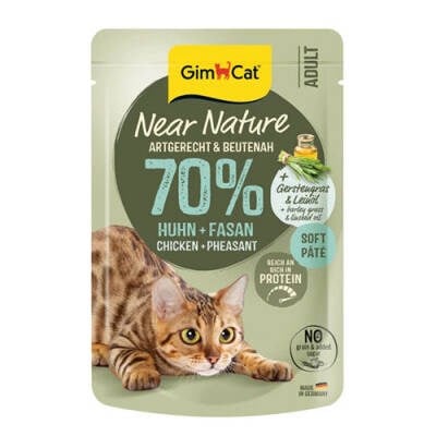 Near Nature Ezme Tavuklu ve Sülün Etli Pouch Yetişkin Kedi Konservesi 85 Gr
