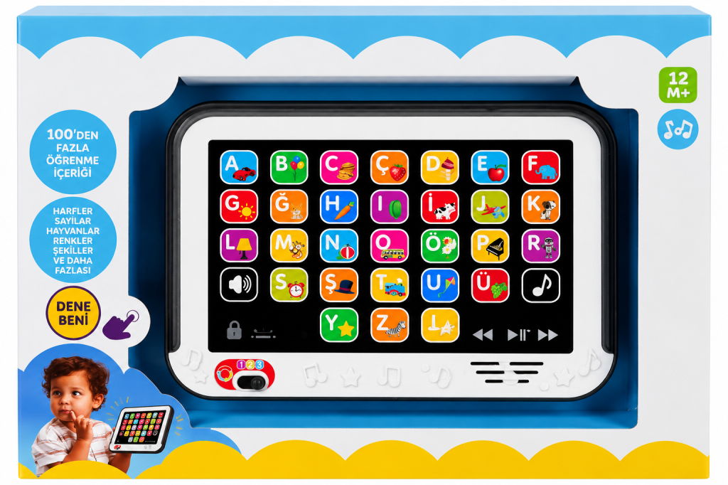NessiWorld Sesli ve Işıklı Eğitici Tablet