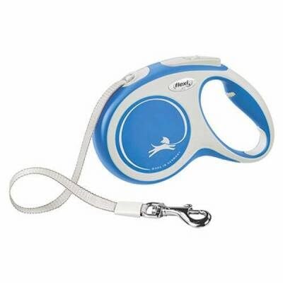 New Comfort Otomatik Şerit Köpek Gezdirme Tasması XS 3 Mt Mavi