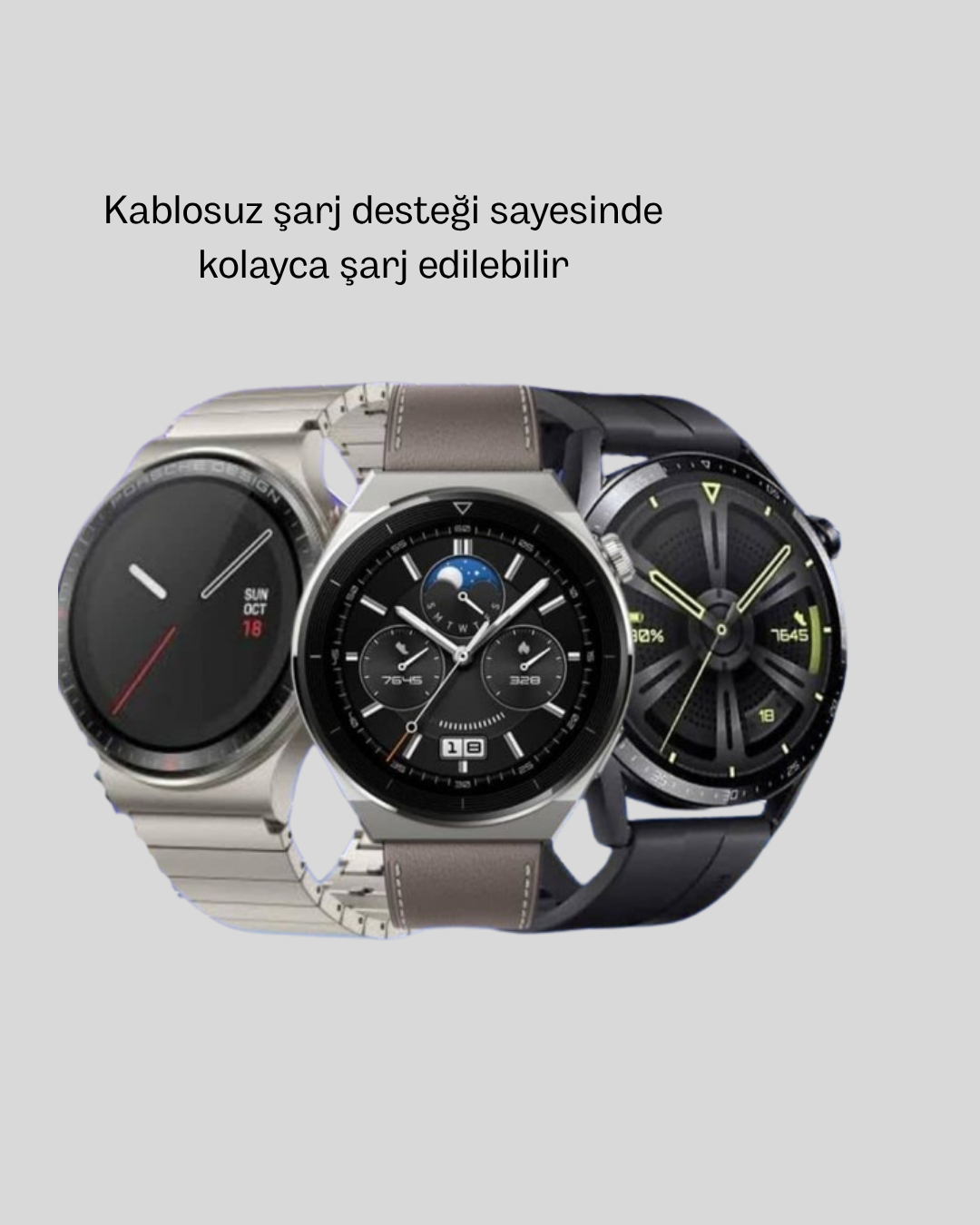 NFC Destekli Akıllı Saat – Kablosuz Şarj & Sesli Arama Özelliği