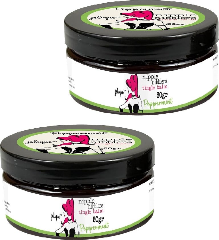 Nipple Nibblers Erotictingle Peppermint 2 Adet Memeucu Hareketlendirici Balsam Nane Aromalı 50ML - Naneli Göğüskremi