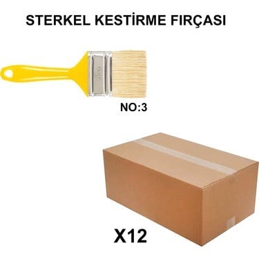 No 3 Kestirme Fırça, 12 Adet Profesyonel Set