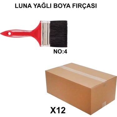 No 4 Luna Yağlı Boya Fırçası, 12 Adet